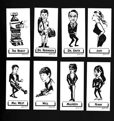 LOST IN SPACE © 1967 Gordon Currie 8 Card Set (Rare) Mint!!! - Image 1 of 2