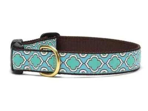 Up Country Dog Collar, Seaglass, Adjustable, Made In USA, Small 9-14" 1" wide - Picture 1 of 1