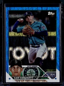 2023 Topps Update Blue Foilboard #US230 Sam Haggerty Serial #391/999 - Picture 1 of 2