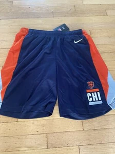 Nike NFL Chicago Bears Navy Logo Core Shorts NKB2 Sz M NWT Justin Fields - Picture 1 of 9