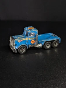 Vintage Matchbox Peterbilt Semi Truck Blue Cement Mixer 1981 - Bild 1 von 5