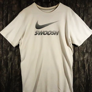 Nike Swoosh Herren T-shirt weiẞ Logo Runderhals Baumwolle Sport Coupe Design - Imagen 1 de 5