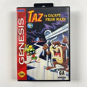 Taz in Escape From Mars (Sega Genesis, 1994) Complete Manual & Registration CIB - Picture 1 of 8