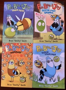 Pea Bee & Jay LOT OF 4 SoftBack Books Wannabees Farm Feud Stuck Together Gramps - Picture 1 of 1