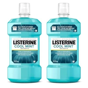 Listerine Cool Mint Antiseptic Mouthwash (1.5L, 2 pk.) Great Price - Picture 1 of 6