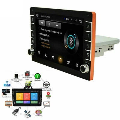 Android 9.1 Pantalla Táctil Estéreo Radio Reproductor MP5 Kit GPS/Wifi/FM/USB Apto para Coche Foto 1 de 4