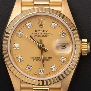 Presidential Rolex Datejust 69178 18K Yellow Gold Watch 26mm Champagne Dial - Picture 1 of 10