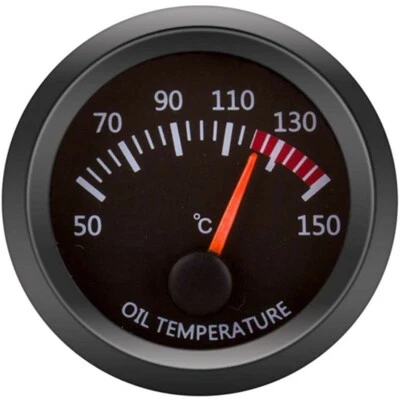 52mm Öltemperaturanzeige Auto KFZ Gauge LED Zeigeranzeige Zusatzinstrument - Bild 1 von 4