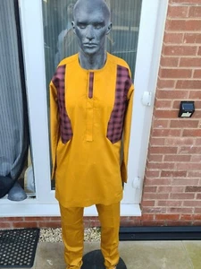 African Men Clothing Senator 2-piece set - Picture 1 of 4