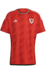 Adidas Wales 22 Home Jersey Soccer Men’s Size Large New With Tags Free Shipping - Picture 1 of 5