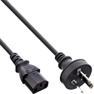 InLine® Netzkabel Netzstecker Australien auf Kaltgerätestecker C13 1,8m - Bild 1 von 1