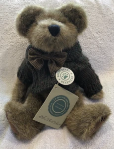 Vintage 1998 Boyds Bears Mr. Trumbull Retired With Tags Knit Sweater Bow Tie - Picture 1 of 23