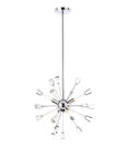 Kimberly 4-Light Crystal And Polished Chrome Sputnik Chandelier, Brand New!!