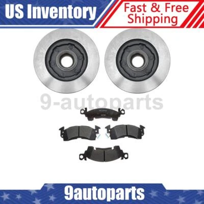 Front Brake Rotor and Hub Ceramic Brake Pads For 1987-1991 Chevrolet Blazer - Image 1 of 4