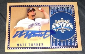 Matt Turner Signed 2022 Lake County Captains Auto Card Cleveland Guardians - Picture 1 of 1