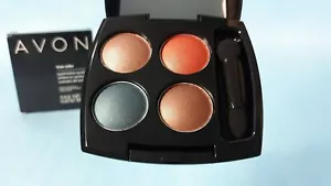 Eyeshadow Quad by AVON "Caribbean Sunset" Q911 - NIB - Discontinued Color Bronze - Picture 1 of 3