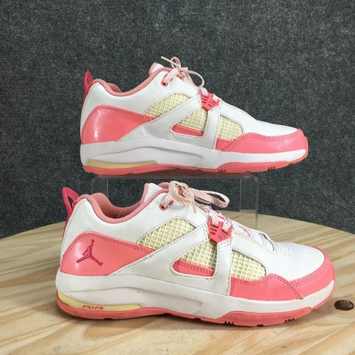 Scarpe Nike Youth 6.5 donna 8 Jordan sneakers rosa bianco stringate basse 343410 161