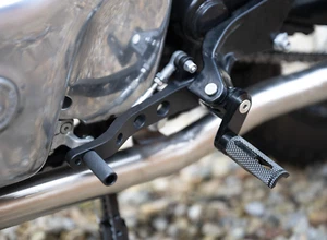 Continental 650 - Full Rider Foot Peg, Brake & Gear Lever Assembly - Black - Picture 1 of 9