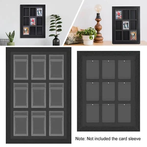 9 Grids Display Frame Box For PSA Trading Card Display Rack Sports Graded Card - Picture 1 of 14