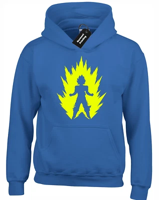GOKU Z FLASH HOODY HOODIE COOL ANIME DRAGON FAN BALL BIG SIZES 3XL 4XL 5XL TOP - Image 1 of 4