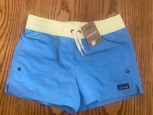 PATAGONIA GIRLS COSTA RICA 3" BAGGIES SHORTS UNLINED SIZE XL 14 NWT - Picture 1 of 5