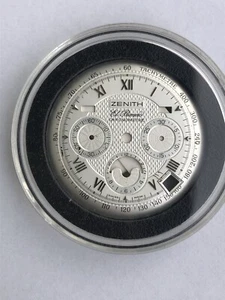 Zenith El Primero Calendar Moon Face Chronograph weiß silberfarben Uhr Zifferblatt - Bild 1 von 4