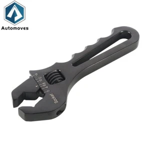 Adjustable Wrench Black Aluminum Tool Spanner 3AN-16AN For Hose End Fitting - Foto 1 di 8