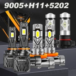 3Pairs AUXBEAM Combo LED Headlight Fog Bulbs For Chevy Suburban Tahoe 2007-2014 - Picture 1 of 12
