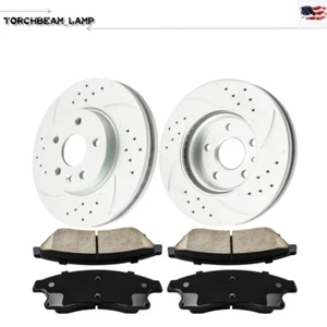 Front Disc Rotors Ceramic Brake Pads for Chevrolet Cruze L4 Limited 2011-2015 - Bild 1 von 12