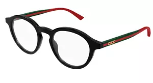Gucci GG 1871O-001 BLACK GREEN TRANSPARENT 49-20-145 EYEGLASSES - Picture 1 of 2