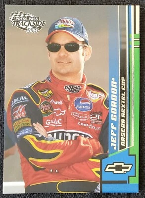 2004 Jeff Gordon NASCAR Silver Foil Trackside Press Pass Card #20 - Image 1 of 2