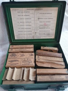 Vintage Bell System Metal First Aid Kit 1950s Mostly Full - Picture 1 of 3