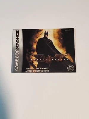 Batman Begins (Nintendo Game Boy Advance GBA, 2005) ☆ MANUAL ☆ Foto 1 de 3