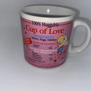 Russ Ceramic "Cup Of Love Ingredients" Coffee Mug - Picture 1 of 11