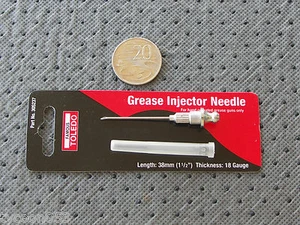 AGUJA INYECTORA GRASA 38mm x 18g SE ADAPTA A PISTOLA GRASA STD - 305237 - CALIDAD TOLEDO - Imagen 1 de 1