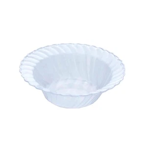 10 Clear 5 oz Flared Plastic Dessert Ice Cream Bowls Party Events Decorations - Picture 1 of 5