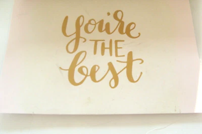 NOP 24 FSC спасибо заметки w конверты золотой сценарий "ты лучший" - Изображение 1 из 4