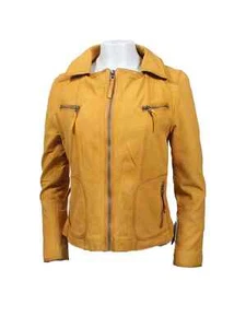 Women's Real Leather Jacket - Winter Fashion, Zipper Closure, Sheep Leather.. - Picture 1 of 9