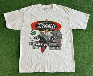 Vintage NY Jets Vs Oakland Raiders Monday Night Football 2002 Shirt Size XL NFL - Picture 1 of 6