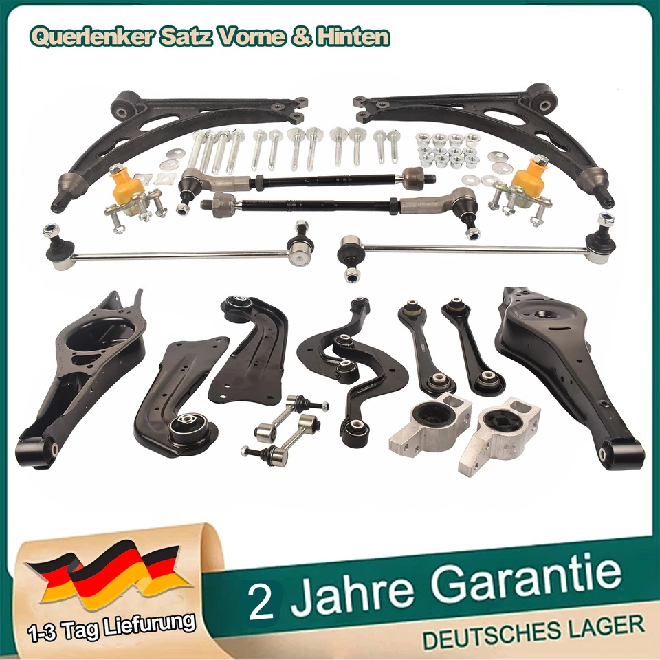 Querlenker Satz Vorne Hinten Für VW PASSAT 3C2 3C5 Golf 5 6 1K1 5K1 Audi A3 8P - Bild 1 von 4