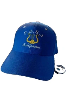 P.B.S.J. California Logo auf der Vorderseite der blauen Strapback Cap - Bild 1 von 1