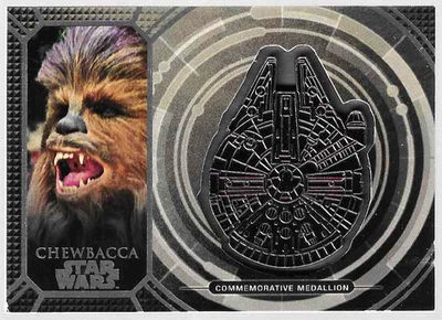 Topps Star Wars A New Hope CHEWBACCA 40th Anniversary Commemorative Medallion - Image 1 of 2