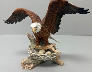 Vintage Weißkopfseeadler Kristall Kathedrale Ministerien Porzellan Eagles Club unvollkommen - Bild 1 von 9