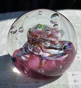 Caithness Scotland glass paperweight - Myriad Ruby Multi - D16625 - c1970s - Picture 1 of 24