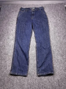 Carhartt Loose Fit Utility Jeans Mens 34x34 Blue Denim Workwear Carpenter Pants - Picture 1 of 8