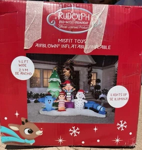 9.5 ft Island of Misfit Toys Rudolph Reindeer Christmas Airblown Inflatable - Picture 1 of 3