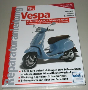 Reparaturanleitung Vespa 125 ccm LX LXV S Primavera Sprint Reparatur Buch Neu! - Bild 1 von 2