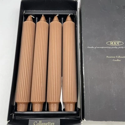 Root Co Premium Collenette Velas Color Vino Caja de 4 Sin Usar Caja Abierta 1.25x9" Foto 1 de 3