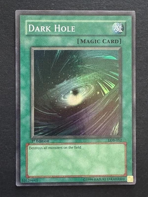 Dark Hole 1st ED Legend of Blue Eyes LOB NM Glossy yugioh English - Image 1 of 4