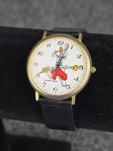 Vintage 1989 Roger Rabbit Disney Amblin Uhr Japan Uhrwerk goldfarben funktioniert - Bild 1 von 5